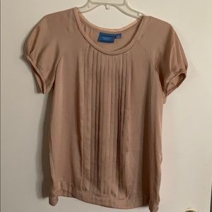 Blush silk top